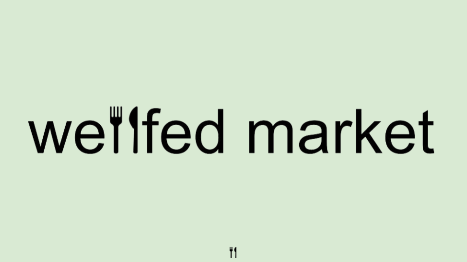 Wellfed Market pitch deck title slide
